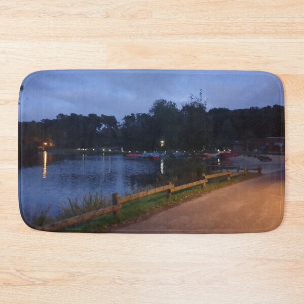 Item preview, Lights around a Lake Early Autumn Evening designed and sold by Lu-Lula.