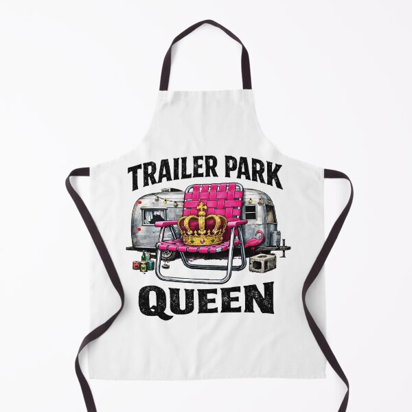 Item preview, Trailer Park Queen Funny Pink Lawn Chair Crown Airstream Flamingo Art designed and sold by Kvllo Collective Co..