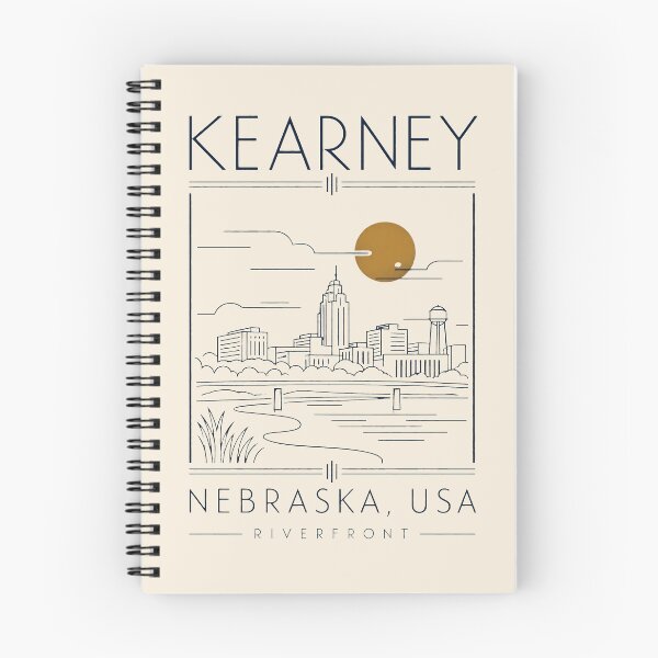 Artikelvorschau, Kearney, Nebraska, USA [Strichzeichnung] entworfen und verkauft von elektronen.