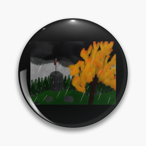 Item preview, Rainy Autumn Night With Tree and Tower designed and sold by lcnsdjstrtrystd.