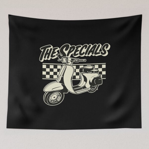 Item preview, The Specials Two Tone Ska Vintage Scooter Art designed and sold by TadeoNivar.