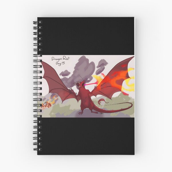 Item preview, Dragon Rat Breathing Fire Fantasy Creature Illustration designed and sold by elijbclaude.