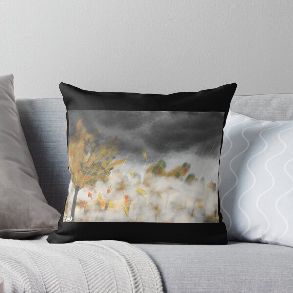 Item preview, Autumn Rainstorm Landscape with Falling Leaves designed and sold by lcnsdjstrtrystd.