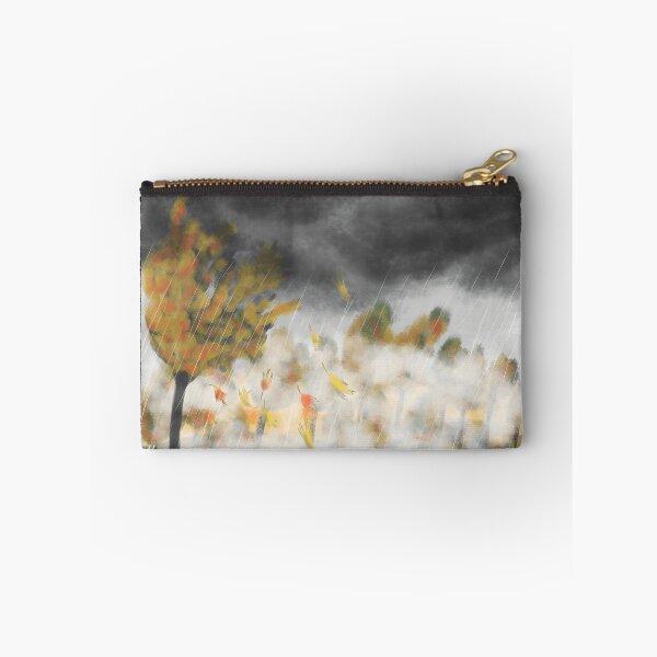 Item preview, Autumn Rainstorm Landscape with Falling Leaves designed and sold by lcnsdjstrtrystd.