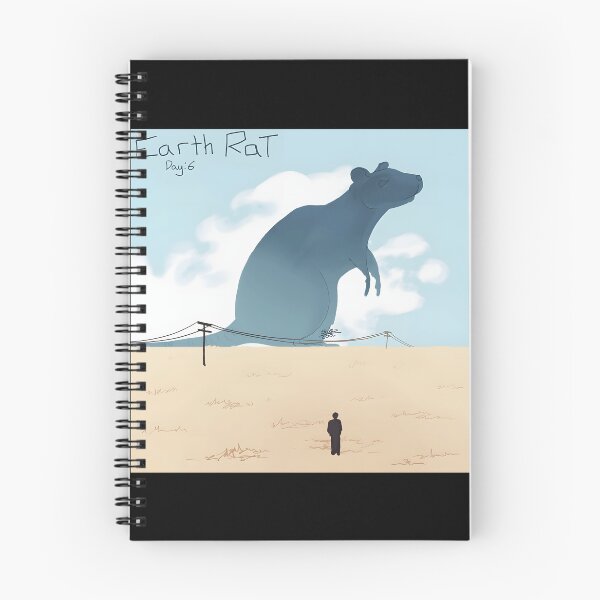 Item preview, Giant Earth Rat Illustration with Person in Desert designed and sold by elijbclaude.