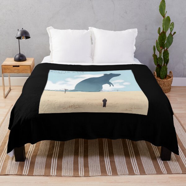 Item preview, Giant Earth Rat Illustration with Person in Desert designed and sold by elijbclaude.