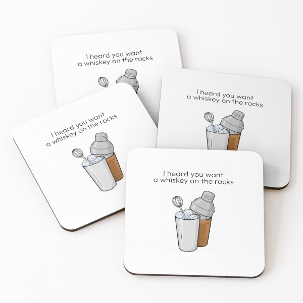 Item preview, Whiskey on the Rocks Bartender Quote designed and sold by NiftyWrx.