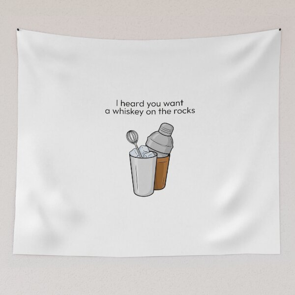 Item preview, Whiskey on the Rocks Bartender Quote designed and sold by NiftyWrx.