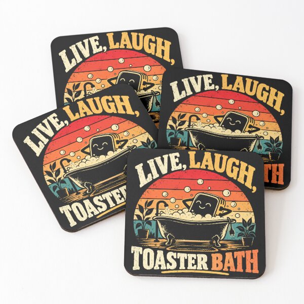 Item preview, Live, Laugh, Toaster Bath Dark Humor Meme Parody designed and sold by SkeletonsDanger.