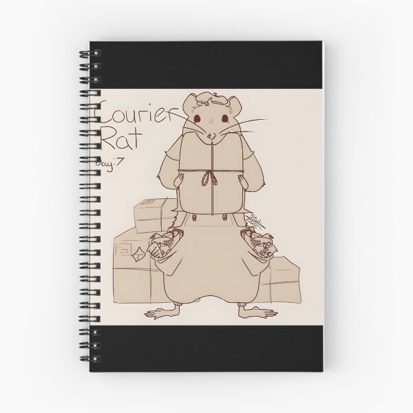 Item preview, Courier Rat Cartoon Illustration designed and sold by elijbclaude.