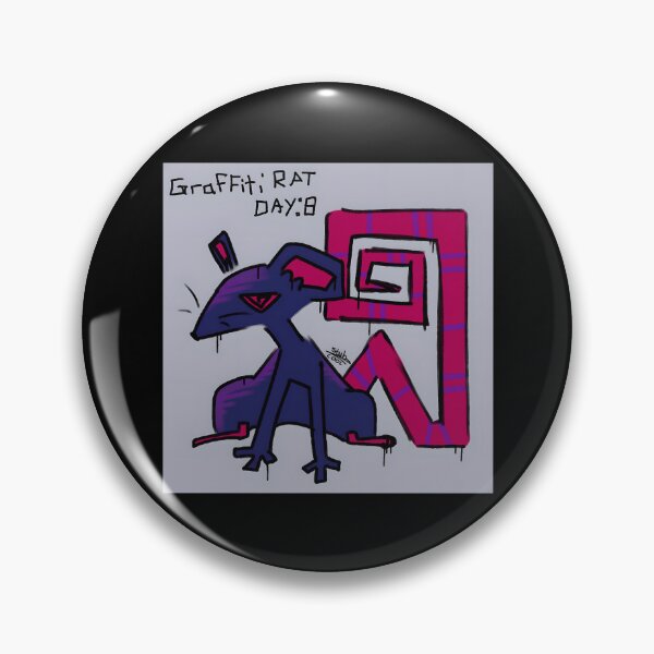 Item preview, Graffiti Style Rat Character with Spiral Tail designed and sold by elijbclaude.