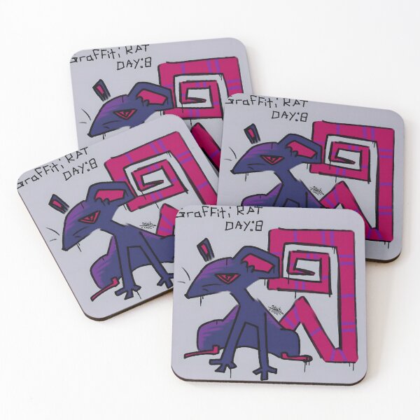 Item preview, Graffiti Style Rat Character with Spiral Tail designed and sold by elijbclaude.