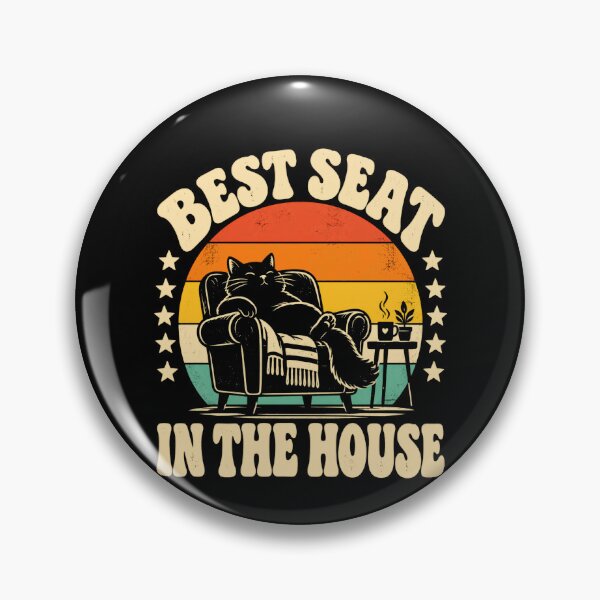 Item preview, Best Seat In The House Cat Lover Feline Pet Owner designed and sold by SkeletonsDanger.
