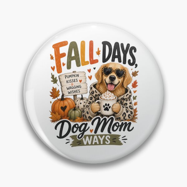 Item preview, Fall Days, Dog Mom Ways – Cute Fall Dog Mom Design for Women designed and sold by PrintSparkDesigns.