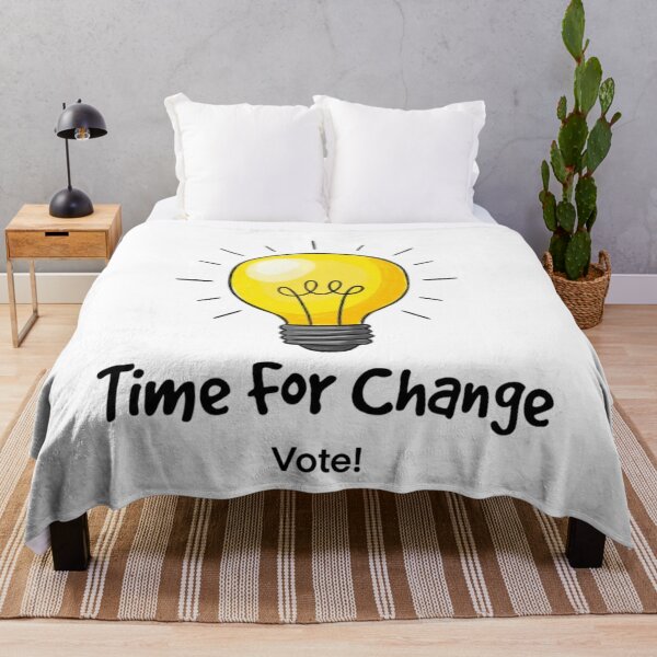 Item preview, Vote, Time for Change, Vote Blue,  funnyfits70, Humor, Funny, retro, vintages, funny quotes, animal humor, designed and sold by FunnyFits70.