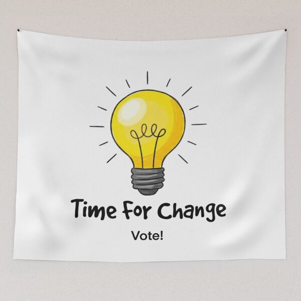 Item preview, Vote, Time for Change, Vote Blue,  funnyfits70, Humor, Funny, retro, vintages, funny quotes, animal humor, designed and sold by FunnyFits70.