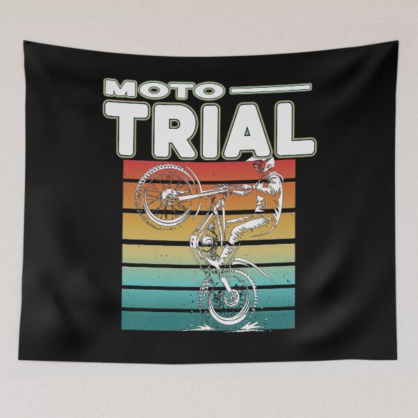 Item preview, Moto Trial Vintage Rider Retro Motorcycle Trials Extreme Motorcycle Motorsport designed and sold by Jt41.