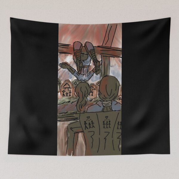 Item preview, Revolutionary Village Battle Scene Illustration designed and sold by elijbclaude.