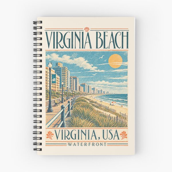 Item preview, Virginia Beach, Virginia, USA [Vintage Illustration] designed and sold by elektronen.