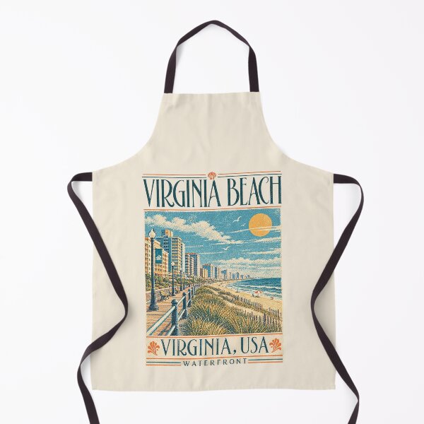 Item preview, Virginia Beach, Virginia, USA [Vintage Illustration] designed and sold by elektronen.