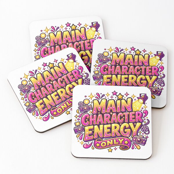 Item preview, Main Character Energy Only Retro Pop Art designed and sold by HANG ON STUDIO .