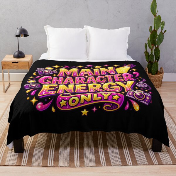 Item preview, Main Character Energy Only Retro Pop Art designed and sold by HANG ON STUDIO .
