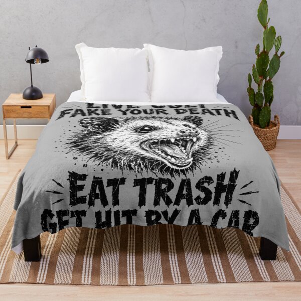 Item preview, Live Ugly Fake Your Death Eat Trash Possum Screaming designed and sold by Yellowriversss.