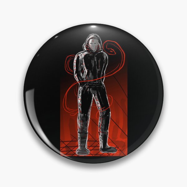 Item preview, Red and Black Hooded Figure with Abstract Mask designed and sold by elijbclaude.