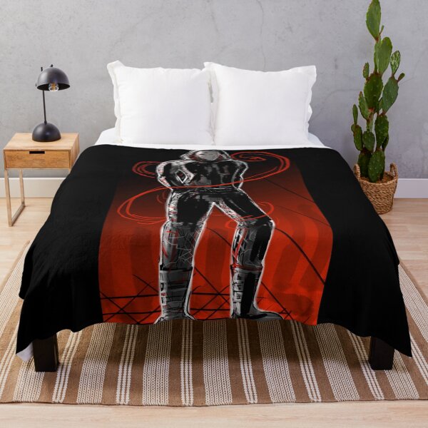 Item preview, Red and Black Hooded Figure with Abstract Mask designed and sold by elijbclaude.