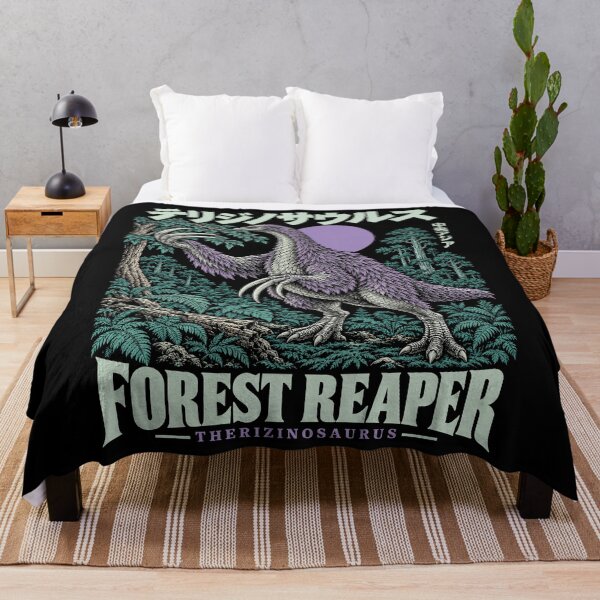 Item preview, Therizinosaurus Forest Reaper Vintage Japanese Paleoart designed and sold by Eh Plus Designs.