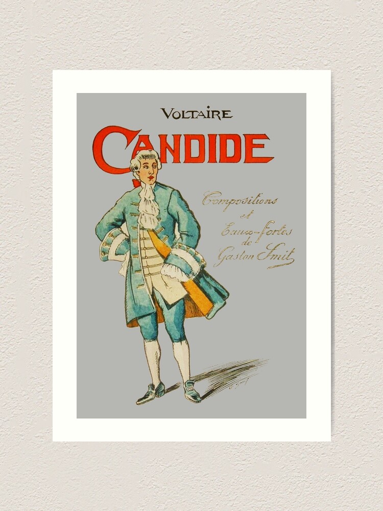 Candide Or Optimism Voltaire Cover Art Print By Buythebook86
