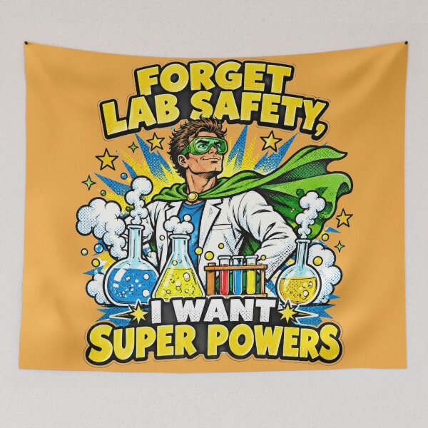 Item preview, Forget Lab Safety Want Super Powers Comic Scientist designed and sold by Yellowriversss.