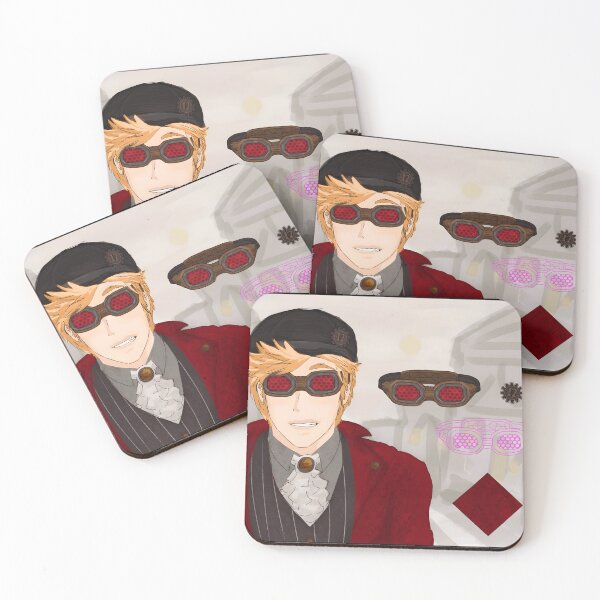 Item preview, Steampunk Inventor Character with Red Goggles and Victorian Attire designed and sold by elijbclaude.