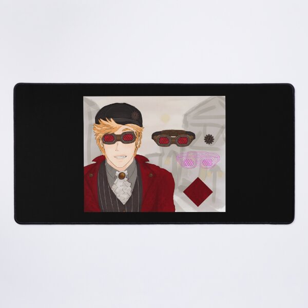 Item preview, Steampunk Inventor Character with Red Goggles and Victorian Attire designed and sold by elijbclaude.