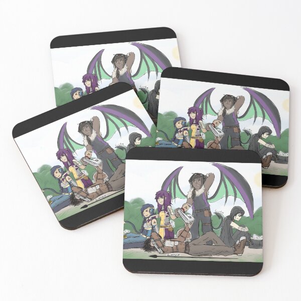Item preview, Fantasy RPG Style Party Group Character Art with Wings and Weapons designed and sold by elijbclaude.