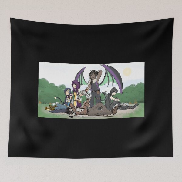 Item preview, Fantasy RPG Style Party Group Character Art with Wings and Weapons designed and sold by elijbclaude.