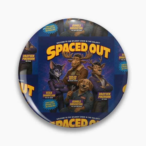 Item preview, Spaced Out, “The Antler Gang!” Title Card   designed and sold by Stacey Lazarus.