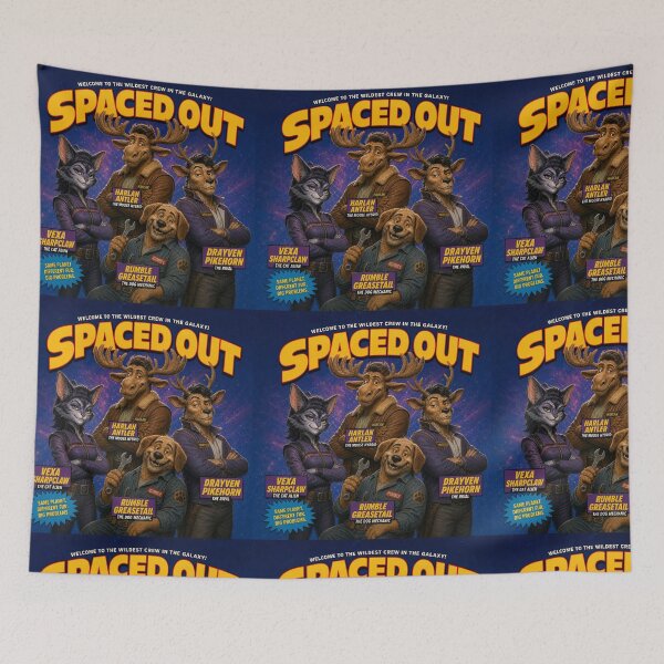Item preview, Spaced Out, “The Antler Gang!” Title Card   designed and sold by Stacey Lazarus.