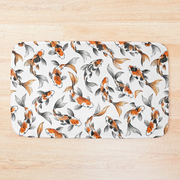 Item preview, Elegant Orange Black Koi Pattern designed and sold by MagicStrawberry.
