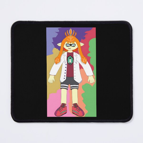Item preview, Splatoon Inkling Scientist Character with Orange Tentacle Hair designed and sold by lcnsdjstrtrystd.