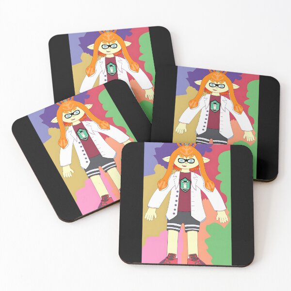Item preview, Splatoon Inkling Scientist Character with Orange Tentacle Hair designed and sold by lcnsdjstrtrystd.