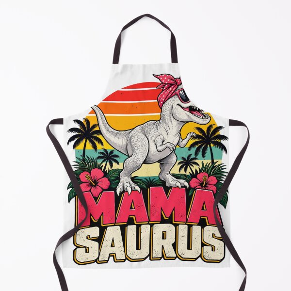 Item preview, Mama Saurus Dinosaur Mom Retro T Rex Tropical Design designed and sold by stmpdwrld.