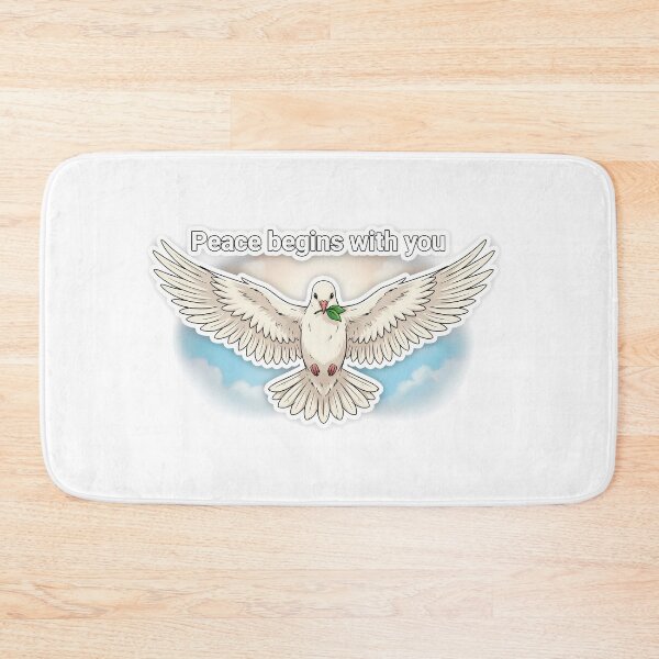 Item preview, Peace Dove with Leaf and Quote designed and sold by NiftyWrx.