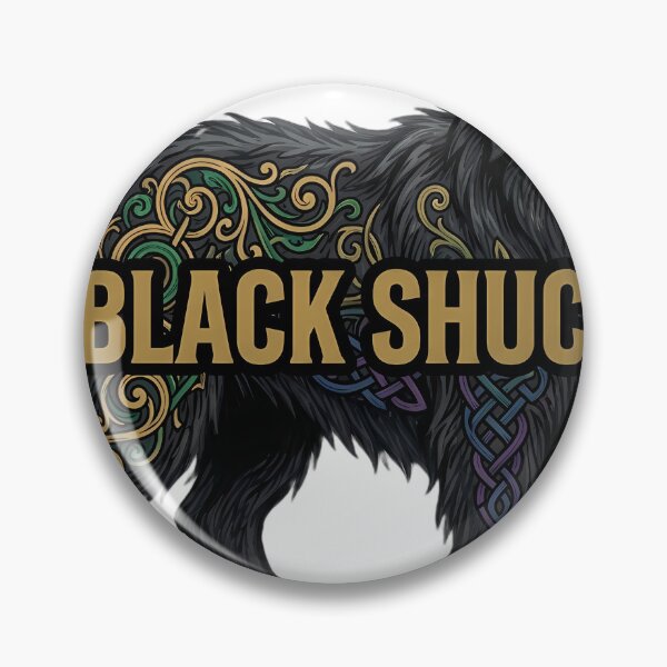 Item preview, Gothic Black Shuck Emblem - Cryptid Hound Art designed and sold by IllumeInk.