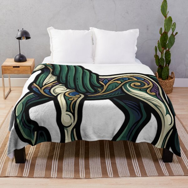 Item preview, Gothic Kelpie Emblem - Cryptid Water Horse Art designed and sold by IllumeInk.
