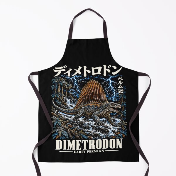 Item preview, Dimetrodon Early Permian Vintage Japanese Paleoart designed and sold by Eh Plus Designs.