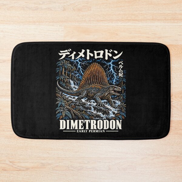 Item preview, Dimetrodon Early Permian Vintage Japanese Paleoart designed and sold by Eh Plus Designs.