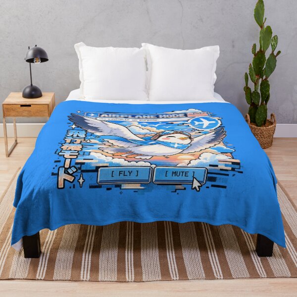 Item preview, Airplane Mode - Relaxed Seagull Glitch Manga designed and sold by Visual Dept..