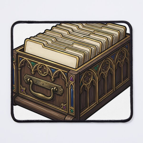 Item preview, Gothic Archive Index Box - Cryptid Records Art designed and sold by IllumeInk.