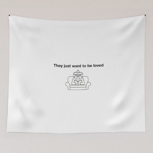 Item preview, Minimalist Bulldog with Heartfelt Quote designed and sold by NiftyWrx.